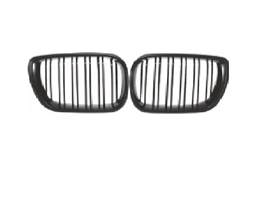 E46 DOUBLE LINE GRILLE GLOSS BLACK