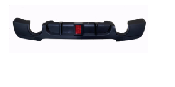E92 REAR DIFFUSER WITH LED MP STYLE D/S GLOSS BLACK