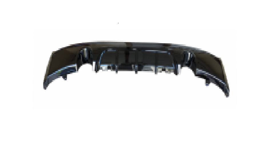 F22 MP REAR DIFFUSER D/S 0-0 GLOSS BLACK