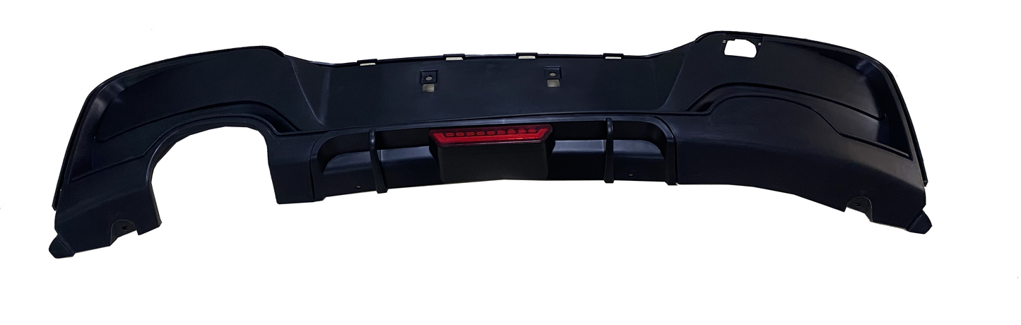 F20 MP REAR DIFFUSER 12-14 WITH LED 00- GLOSS BLACK