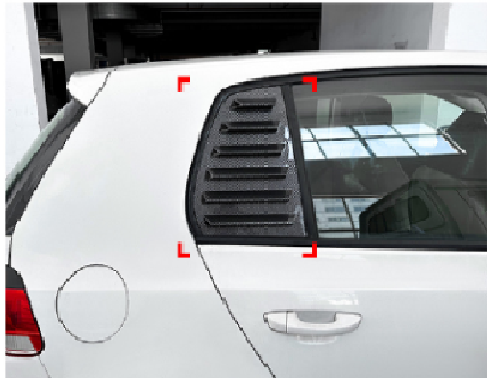 GOLF 6 WINDOW LOUVER G/B