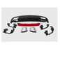 W176 REAR DIFFUSER WITH BLACK PIPES RED