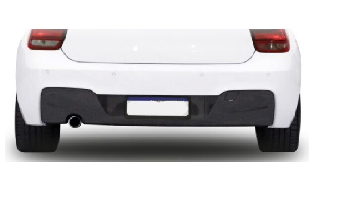 F20 MP REAR DIFFUSER 12-14  WITHOUT LED 00- GLOSS BLACK