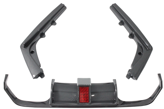 F80 REAR DIFFUSER WITH LED GLOSS BLACK