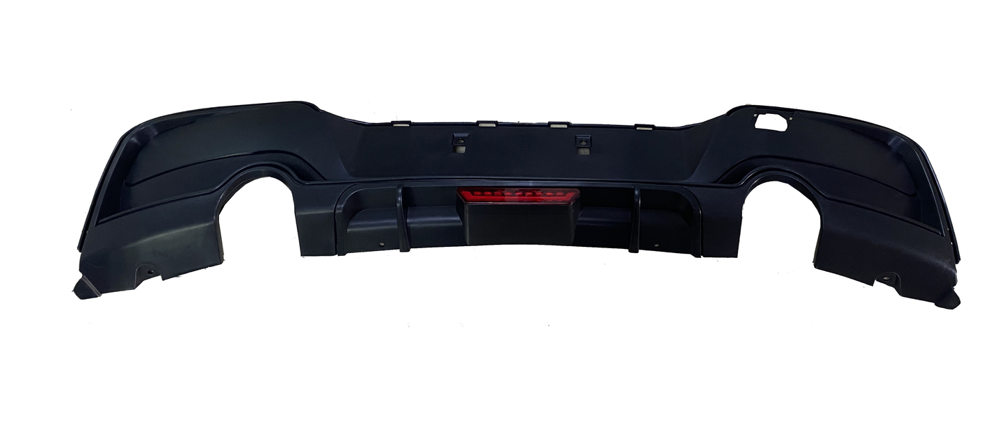 F20 MP REAR DIFFUSER 12-14 WITH  LED 0-0 GLOSS BLACK